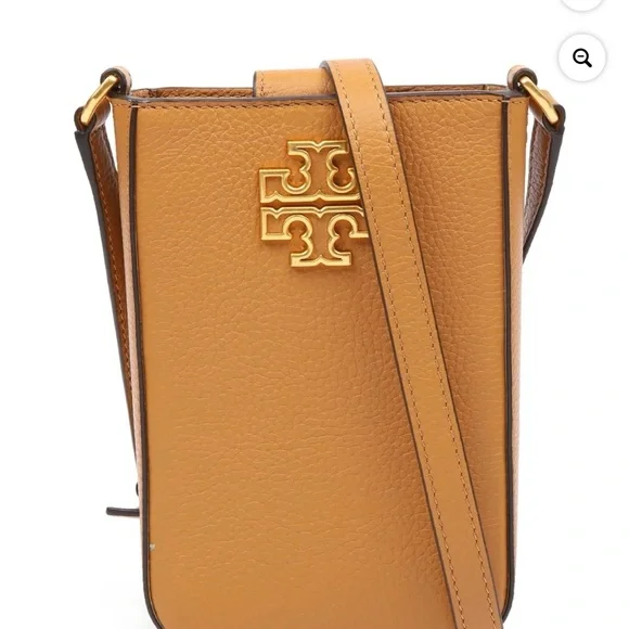 Tory Burch Camel Leather Crossbody with Gold Accent - Picture 6 of 6